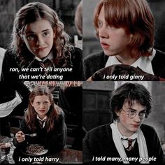 harry potter and hermih are talking to each other