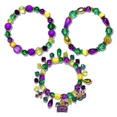 PRICES MAY VARY. ✔Mardi Gras Beaded Bracelets: Parade ready and let the good times roll! Our beaded stretch bracelets designed with classic Mardi Gras theme color of purple, green and gold, with Mardi Gras Fleur de Lis, jester hat and mask charm, novel and eye catching. Exude a strong festive atmosphere, match your carnival costume or dress and make you immersed in the carnival festival. ✔Sparkly Carnival Bracelet: Planning a Mardi Gras party or a masquerade event? Act like you're on Bourbon Str Round Beads Jewelry For Mardi Gras Party, Mardi Gras Gift Jewelry With Colorful Beads, Mardi Gras Party Favors, Mardi Gras Colorful Beaded Jewelry Gift, Mardi Gras Bracelet, Mardi Gras Multicolor Beaded Jewelry, Holiday Party Jewelry, Mardi Gras Outfits, Jester Hat