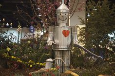 Wizard of Oz Garden with Ponds and Water Features Wizard Of Oz Garden, Ponds Backyard Waterfall, Colorado Garden, Storybook Gardens, Pondless Waterfall, Garden Diy Ideas, Tin Can Art, Outdoor Water Features, Pond Water Features