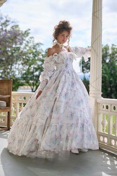 Cascading Layers, Stop And Smell The Roses, Smell The Roses, Pretty Princess, Girly Dresses, Floor Length Gown, Historical Dresses, Waltz, Fancy Dresses