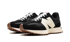 327 WMNS WS327BL New Balance 998, New Balance 327, Stadium Goods, New Balance, Gum, Black White, Street Wear, Black And White, Sneakers