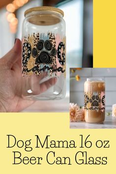 Discover the perfect gift for dog mamas that love to unwind after a long day! Our one-of-a-kind Dog Mama 16 oz Beer Can Glass is not only functional, but it's a great way to celebrate the special bond between pet parents and their furry friends. Get your paws on this amazing drinkware now and make every beverage a toast to your four-legged companion!