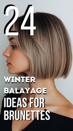 These ideas blend rich, deep tones with light highlights for a gorgeous, multidimensional look that shines even in the coldest weather. #WinterBalayageBrunettes #BrunetteHairInspiration