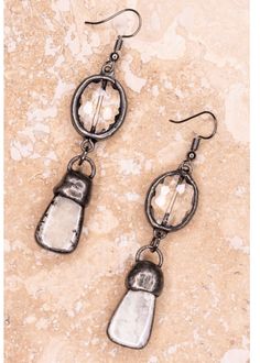 Pica Earrings – Jimberly's Boutique Boutique Clothing Store, Fish Hook Earrings, Jasper Stone, Women Clothing Boutique, Tassel Earrings, Stone Earrings, Crystal Earrings