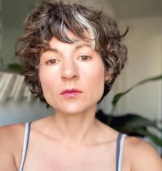 26 Cutest Pixie Cuts for Wavy Hair That Are Trending Right Now Pixie Cuts For Wavy Hair, Cuts For Wavy Hair, Pixie Cut Wavy Hair, Wavy Pixie Haircut, Short Wavy Pixie, Thick Wavy Hair, Short Curly Haircuts, Haircuts For Wavy Hair