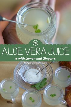 aloe vera juice with lemon and ginger is an easy, refreshing drink that's ready in less than 30 minutes