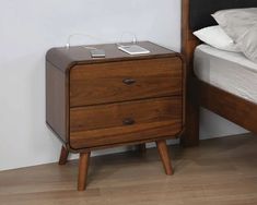 Kegan Nightstand Interesting Sculptures, Tufted Upholstered Headboard, Walnut Nightstand, Wooden Nightstand, King Bedroom Sets, Bedroom Sets Queen, 2 Drawer Nightstand, Coaster Furniture, Tufted Headboard