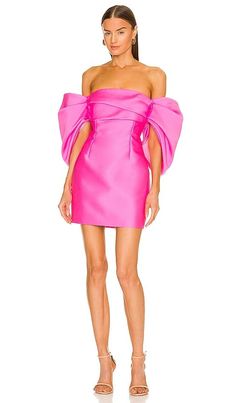 SOLACE London Elina Mini Dress Sleek Jumpsuit, Cute Formal Dresses, Solace London, Bright Dress, Derby Dress, Michael Costello, Off Shoulder Fashion, Dress Inspo, Hoco Dresses