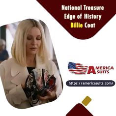 National Treasure Edge of History Billie Coat Stock Now Available America Suits
#trending #viral #love #fashion #follow #like #likeforlikes #followforfollowback #trend #style #trendingnow #reels #foryou #likes #photooftheday #beautiful #Wool #WoolJacket #jackets National Treasure Edge Of History, Zeta Jones, Catherine Zeta Jones, National Treasure, White Coat