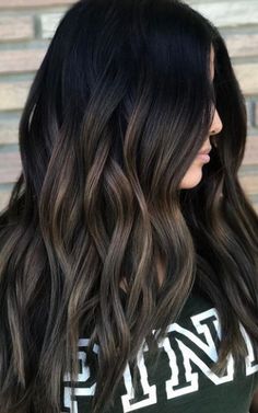 Brunette Bayalage, Blond Balayage, Layered Hairstyles, Brunette Balayage Hair, Red Highlights, Long Dark Hair, Hair Appointment, Balayage Brunette