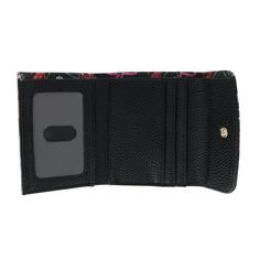 This compact wallet is a great way to store your cards, cash, ID, and loose change. The interior and exterior compartments provide multiple spaces to keep everything organized. The RFID blocking will help protect your personal information against identity theft and fraud. Made of Synthetic Compact Trifold Wallet With Interior Card Slots, Compact Trifold Wallet With Card Slots, Multicolor Rectangular Trifold Wallet For Daily Use, Multicolor Trifold Wallet With Card Slots For Daily Use, Multicolor Bifold Wallet For Travel, Compact Black Trifold Wallet For Daily Use, Multicolor Bifold Wallets For Travel, Multicolor Bifold Wallet With Interior Card Slots, Black Compact Trifold Wallet For Daily Use