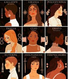 the different types of women's hair and their names in each language, from female to male