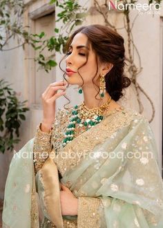 Lehenga Frock \ Lehenga Frock, Kanwal Malik, Bunto Kazmi, Desi Jewelry, Frock Dress, Embroidered Lehenga, Long Frocks, Stylish Dress Designs, Desi Fashion