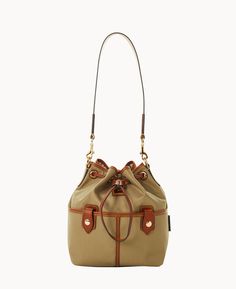 Bringing Retro Back    This darling drawstring, made from lightweight nylon that's easy to clean and maintenance-free, has a roomy retro inspired look. Drawstring Shoulder Bag, Everyday Handbag, Leather Satchel Handbags, Ticking Stripe, Credit Card Wallet, Dooney And Bourke, Dooney Bourke Handbags, Dooney & Bourke, Perfect Bag