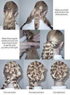 Braid Hairstyle, Hair Stylies, Hair Up Styles, Aesthetic Hair, Hair Dos, Hair Designs, Pretty Hairstyles, Hair Hacks