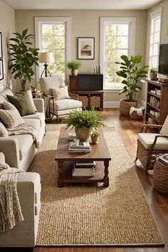 the living room is clean and ready for us to use in its new owner's home