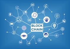 the words block chain surrounded by icons