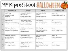 a printable halloween lesson for kids