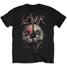 Cleaved Skull (Import) Skull Tshirt Design, Slayer T Shirt, Y2k Clothing, Top Streetwear, Short Styles, Screen Printing Designs, Skull Tshirt, Men Tops, Skull Design