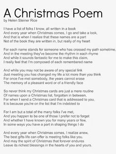 a christmas poem written in black and white with the words,'merry christmas poem '