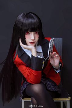 Kakegurui Cosplay, Fairytale Fantasies, Yumeko Jabami, Sarada Uchiha, Skz In Cute, Amazing Cosplay, Cute Cosplay, Best Cosplay, Anime Artwork