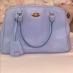 Coach Baby Blue Bag. Comes With Crossbody Strap. Used A Handful Of Times. Blue Bags, Coach Bags, Baby Blue, Bag Lady, Blue, Women Shopping, Color