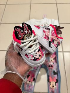 Custom Air Force 1 Pink, Air Force 1 Pink, Pink Cartoon, Painted Sneakers, Custom Kicks, Cartoon Shoes, Bridal Wedding Shoes, Sneaker Lovers, Custom Air Force 1