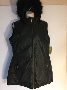 Template By Froo! MICHAEL KORS WOMEN SLEEVELESS DOWN JACKET W/FAUX FUR HOOD-SIZE M-REVERSIBLE NEW WITH TAGS MICHAEL KORS WOMEN SLEEVELESS DOWN JACKET W/FAUX FUR HOOD-SIZE M-NWT $150.00 REVERSIBLE- ONE SIDE SHINY SNAKE SKIN LOOK-OTHER SIDE SOLID MEASUREMENT WHEN LAID FLAT:  SHOULDER:  16" CHEST: 21" LENGTH: 28" NO SLEEVES After winning a bid or buying now, please note that if no payment is received within 2 days an unpaid item case is automatically opened. Thank you!  I return all feedback. Leave Fur Hood, Negative Feedback, Canada Goose Jackets, Snake Skin, Down Jacket, Vest Jacket, Faux Fur, Winter Jackets, Women Accessories