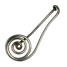 French Modernist Coil Brooch Kilt Pins, Gray Jewelry, Kilt Pin, Modernist Jewelry, Sterling Silver Brooch, Gold Brooches, Emerald Stone, Pin Jewelry, Silver Brooch