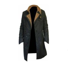 B R Trench Overcoat Cotton Black, Brown Fur Collar & Black Polyester Lining Coat Men's Long Cosplay Costume Jacket... "This coat is made with high quality grade A Medium weight Genuine Sheepskin Leather" Material, Cotton Lining, Artificial Fur Collar with Polyester Lining  Collar, Bend Closure, Hook Eye  Sleeve, Long Sleeves  Colour, Black Style, Trench Coat / Costume *Shipping Policy: We Offer Worldwide Shipping.  * We ship our every product at the mentioned time for customer gratification.  * Black Outerwear For Cosplay Events, Black Fitted Outerwear For Cosplay Events, Black Long Coat For Halloween, Gothic Black Outerwear For Cosplay Events, Black Gothic Outerwear For Cosplay Events, Brown Fur, Blade Runner, Hook Eye, Black Style