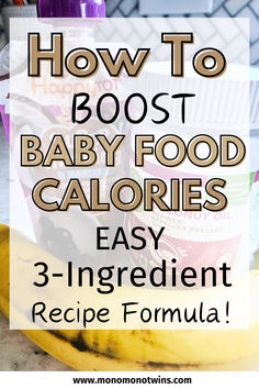 How To Add Calories To Baby Food (Easy Recipe Formula) High Calorie Pureed Foods, Baby Food Recipes 9-12, High Calorie Baby Food, Baby Food Hacks, Baby Food Recipes Stage 1, Baby Food Puree, Baby Food Recipe, Baby Solid Food, Formula Recipes