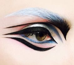 Eyes Fantasy Eye Makeup, Editorial Make-up, Fantasy Make-up, Black And White Makeup, White Makeup, Makijaż Smokey Eye, Kesha, Pat Mcgrath