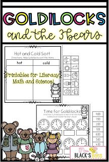 goldilocks and the three bears printable worksheet for primary school students