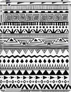 a black and white pattern with geometric shapes