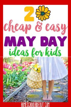 20 Simple & Cheap May Day Ideas - Homeschool Hideout Cheap Kids Crafts, Homemade Paint, May Day, Easy Crafts For Kids