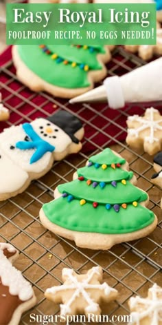 easy royal icing recipe for christmas cookies