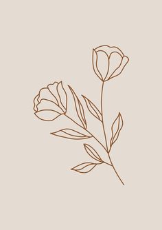 A minimalistic flower to add a simple touch to any space in your home or as a wallpaper. Simple Flower Drawing, Flower Outline, Flower Icons, Line Flower, Minimalist Flowers, Minimalist Artwork, Ios 16, Arte Inspo, Elegant Tattoos