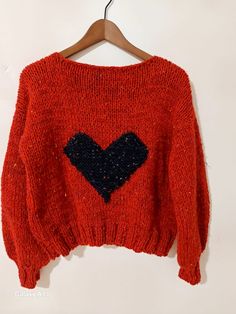 The style is customizable acrylic and wool blend . If you want , I can personalize it for you with your name or whatever you want . Trendy Cardigans, Crop Pullover, Cardigan Knitted, Boho Cardigan, 3d Heart, Heart Sweater, Cardigan Women, Crop Sweater, Knitted Cardigan