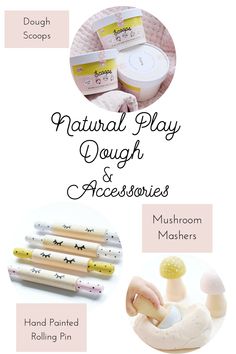 the natural play dough and accessories flyer