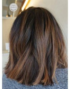 Hair Short Styles, Short Hair Balayage, Hair Color Highlights, Trendy Hair Color, Balayage Brunette, Ombre Hair Color, Short Styles, Shoulder Length Hair, Hair Short