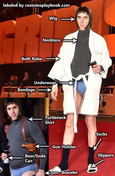 Brothers Grimsby Costume Guide | Sacha Baron Cohen. Full guide: http://costumeplaybook.com/movies/4663-brothers-grimsby-costumes-sacha/ Brothers Grimsby, Ankle White Socks, Best Couples Costumes, Bald Cap, Sacha Baron Cohen, Dapper Suits, Grey Cargo Pants, Adidas Design