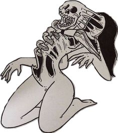 a sticker with a skeleton on it's back and arms spread out to the side