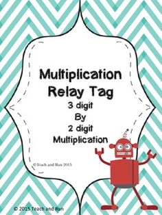 This math activity will have your students begging to play again!   Students will work in teams to race against others to be the first to complete 3 digit by 2 digit multiplication problems correctly. Just like a relay race, the problems are worked by one person at a time, once completed, they race back to their team and hand off the answer sheet to the next person.    There are 6 different rounds to give you ample time to use this activity as a review, a warm up, or an assessment. You will defi 2 Digit Multiplication, Multiplication Activities, Multiplication Problems, Math Operations, Math Multiplication, Math Task Cards, 7th Grade Math, Math Tutor, Math Activity