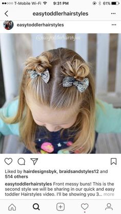 Super Cute Hairstyles, Mom Hairstyles, Summer Hair, Toddler Hair