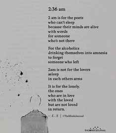 a poem written in black and white with an image of the back of a person's head