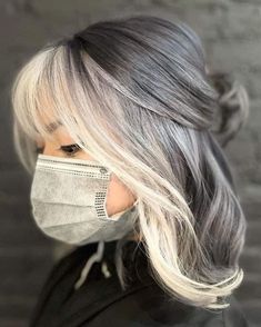 Haircuts For Gray Hair, Different Haircuts, Gray Hair Styles, Money Pieces, Beautiful Gray Hair, Gray Hair Growing Out, Gray Hair Cuts, Grey Hair Styles For Women