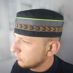 View our stunning kufi hat collection that will add an a fashionable element in your daily life. Click to shop now! Perfect hand made muslim kufi hat for mens. Fabric - organic linen made Ukraine This is a cool gift. А man of any age will be pleased and grateful. Remarkable hand made linen kufi for our beloved mens: grandfather, father, husband, baby and teens son, brother, uncle, nephew, godfather, and all friends. Kufi is fashionable. Kufi is stylish. Kufi is reliable. Kufi is beautiful. Kufi Embroidered Black Hats As Gifts, Traditional Black Hat As Gift, Kufi Hat, Crochet Crown, Mens Fabric, February Birthday Gifts, Princess Photo, Cap For Men, Mens Linen