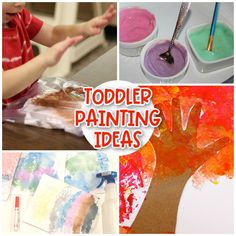 toddler painting ideas for fall and winter