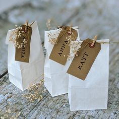 Ivory Kraft Block Bottom Paper Bags - Pack of 10 - The Danes Brown Paper Bag Gift Bags, Kerajinan Diy, Decorated Gift Bags, Gift Bags Diy, Gifts Wrapping Diy, Kraft Bag, Birthday Stuff