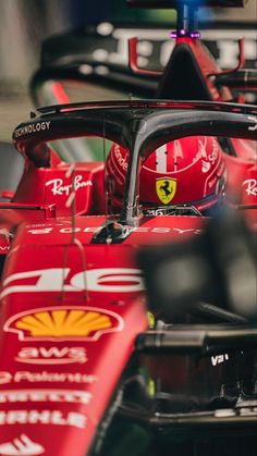 the front end of a ferrari racing car